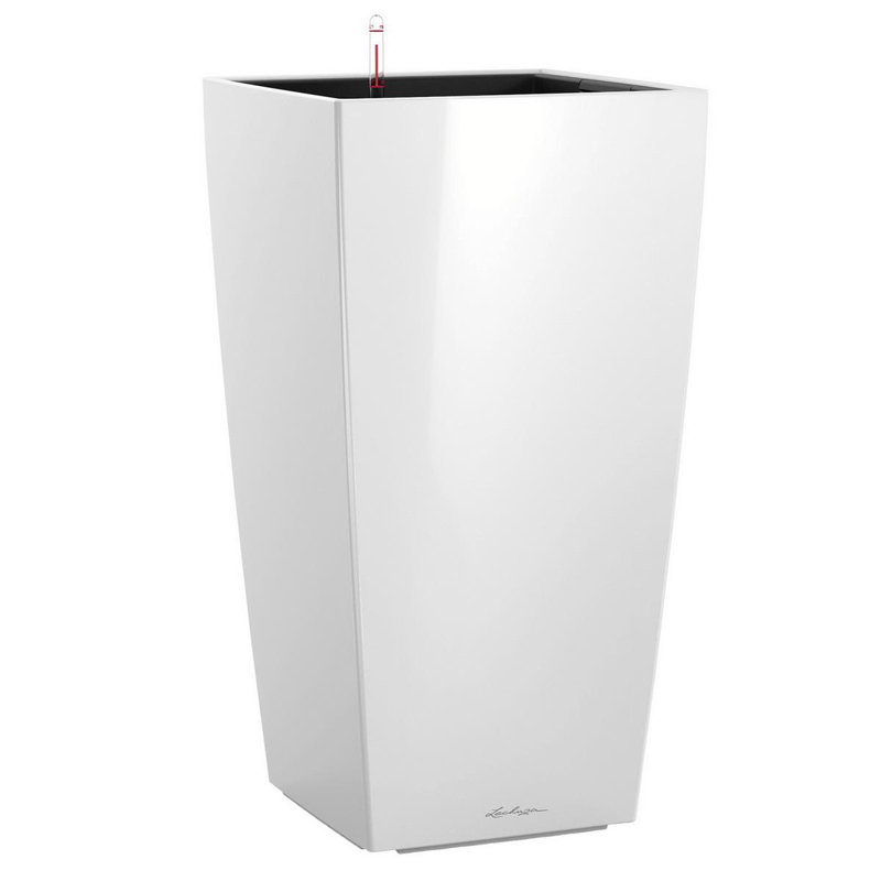 Cubico Planter Box, Cream White, 75 cm H x 40 cm W x 40 cm D