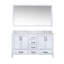 Meuble-lavabo double L 60 po x P 22 po et miroir 58 po.-1603175703-1548938936