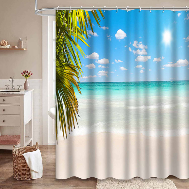 Vague de vacances tropicales avec 12 crochets, L 72 po x l 84 po
