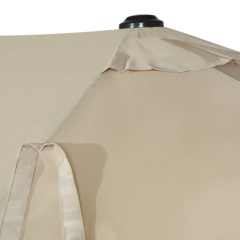 Aerial 181.1cm Market Parasol, Grey-beige