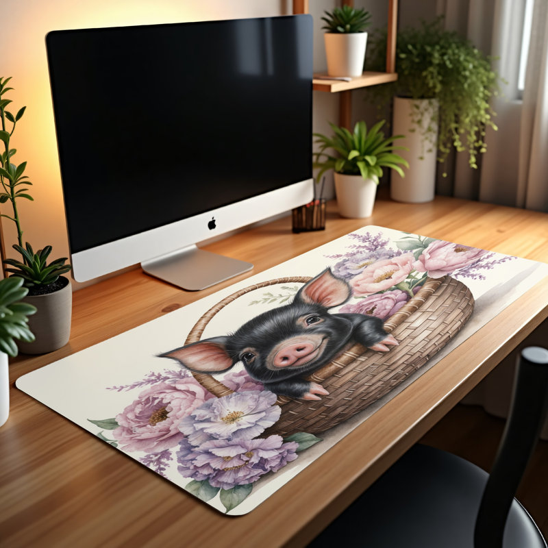 Polyester Desk Pad, 14.4x12.1