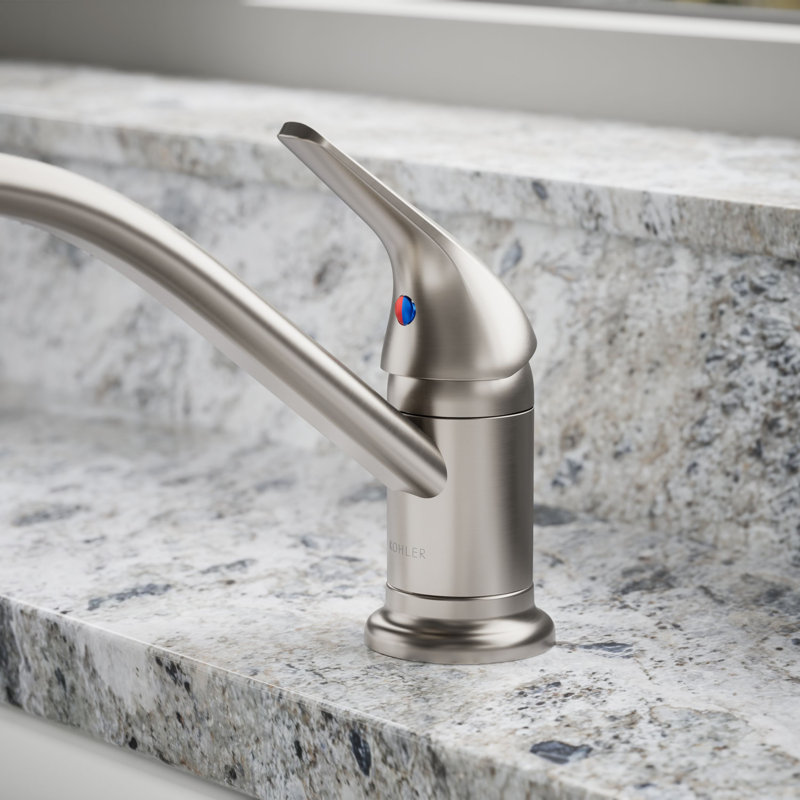 Single Handle Kitchen Faucet, Vibrant Stainless
