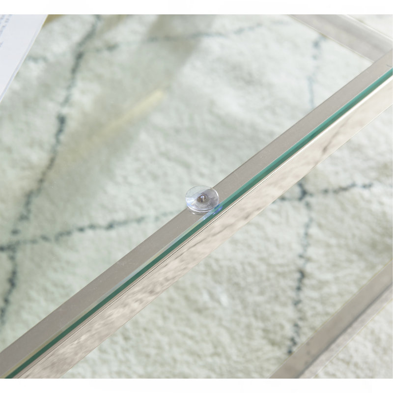 Table basse 47 po, Argent argent