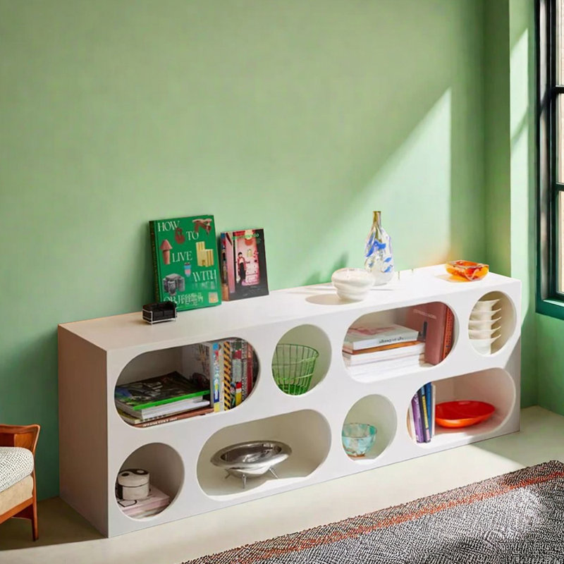 Meuble télé à design créatif personnalisé, Crème, crème