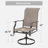 Rectangle Outdoor Patio Dining Set Expandable Heavy Duty Metal Table With Sling Chairs-109423083
