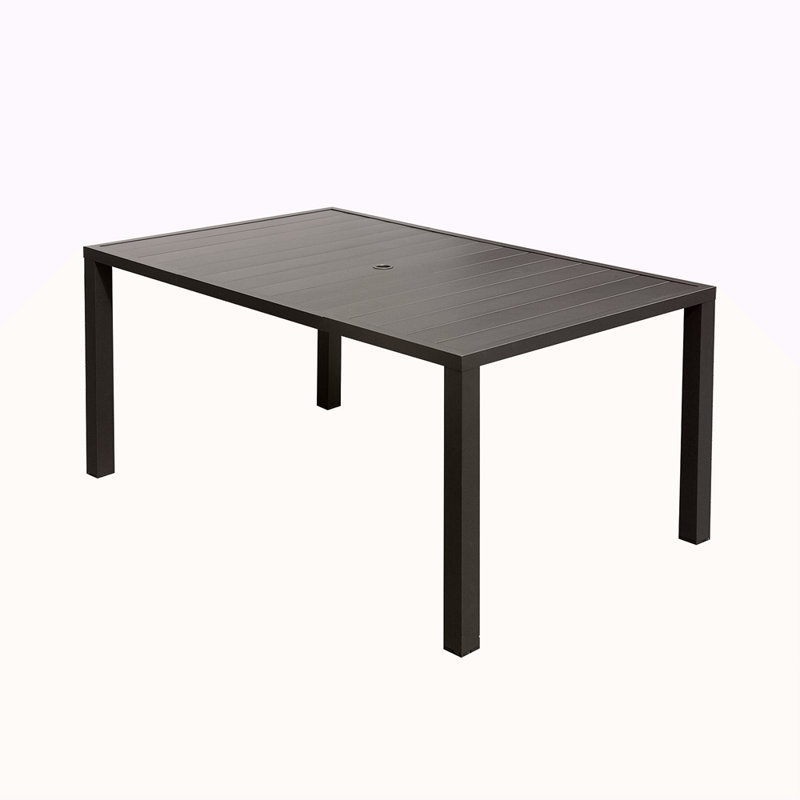 Table de salle à manger d'extérieur pour 6 personnes, H 29,63 po x l 62,54 po x P 38,21 po