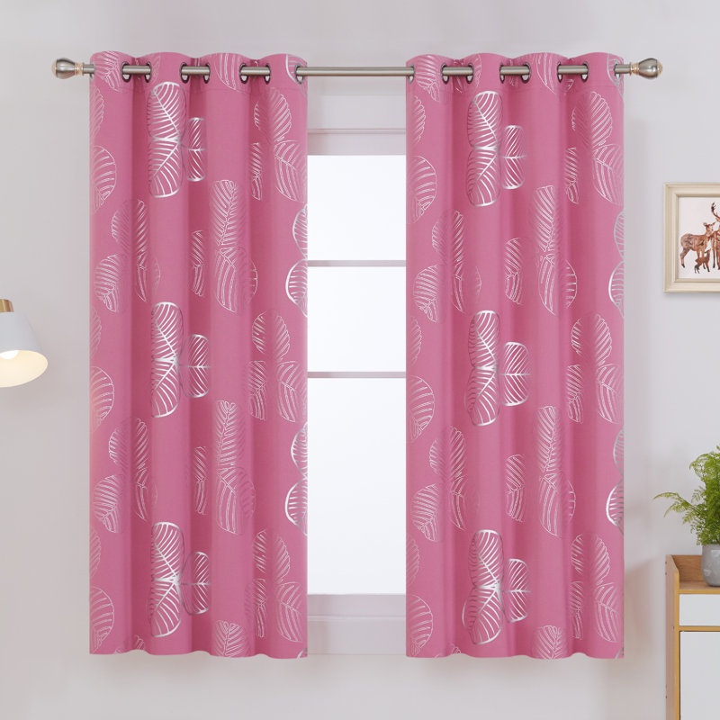 Abishan Pair, Pink, Width 117 x Drop 183 cm