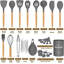 Ensemble d'ustensiles de cuisine Chef 33 pièces, ensemble de spatules antiadhésives en silicone avec support,-86180577
