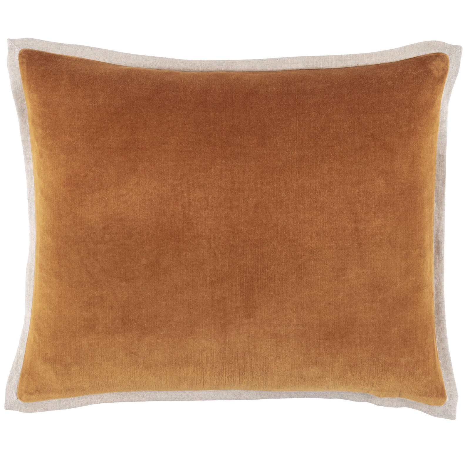 Gehry Cotton Pillow Cover, Caramel, Rectangle 16"H x 20"W, Pillow Cover Only - No Insert