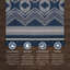 Tapis intérieur / extérieur bleu marine et ivoire Kivett Caliente-433529145