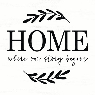 Homes Our Story - Wrapped Canvas Print