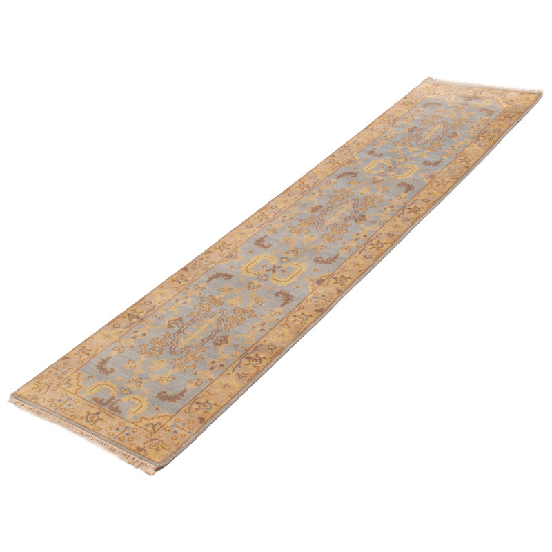 Tapis bleu clair Royal Oushak 2 pi 7 po x 11 pi 10 po
