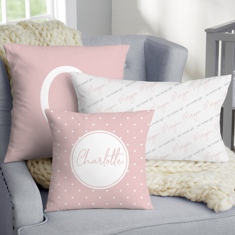 Coussin décoratif simple et doux en velours lombaire pour bébé fille, Oui