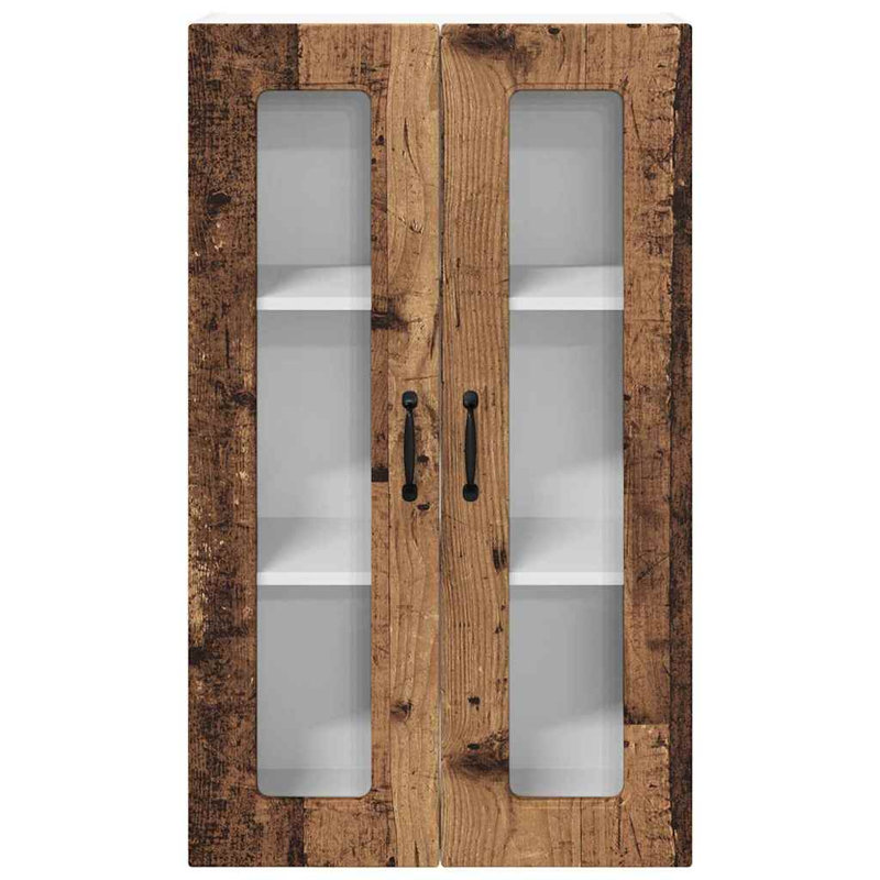 Vidaxl Kitchen Wall Cabinet Brown Oak 60 X 31 X 100 Cm Engineered Wood, Old Wood, 100cm H x 60cm W x 31cm D