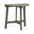 Outdoor Half-Round Folding Acacia Wood Bistro Table, Grey Finish