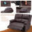 53.1'' Faux Leather Reclining Loveseat with Massage&Heat Function-211848382