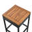 5-Piece Bar Height Table And Four Stools With Cushions, Dining Table Set