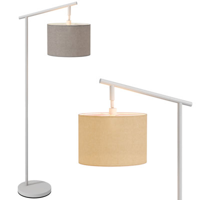 Abdelrahman Modern Floor Lamps with Rotating Lampshade for Living Room Brown
