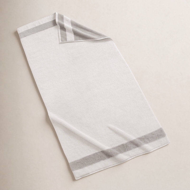 Plush Bath Towel, Gray
