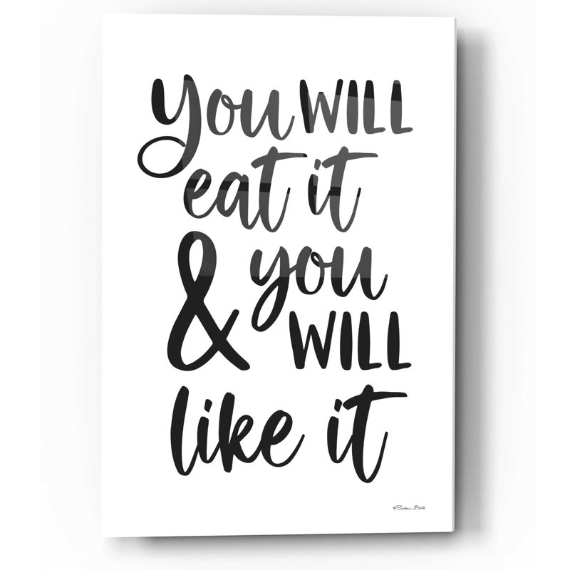 «Eat It and Like It» par Susan Ball, art mural en verre acrylique, H 16 po x l 12 po x P 0,13 po