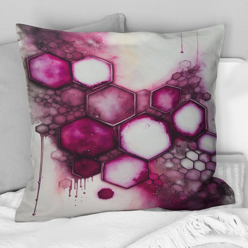 Coussin décoratif ancien "Mystery In Viva Magenta IV"