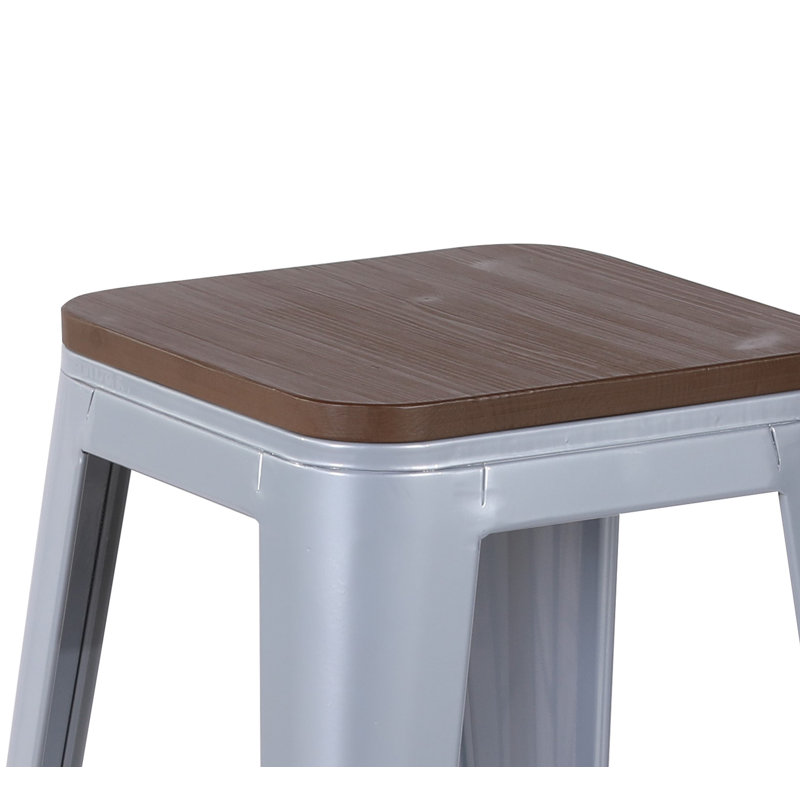 Tabouret de bar 29,5 po Ferriera, Gris, 2