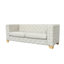 Causeuse modulaire à accoudoirs carrés 62 po
