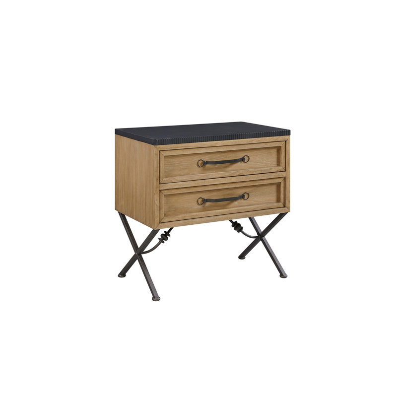 2 Drawer Nightstand - Almond