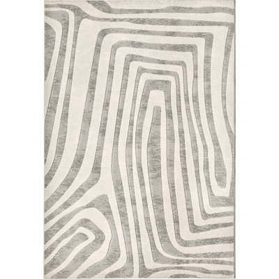 Clarah Abstract Flat Weave Area Rug