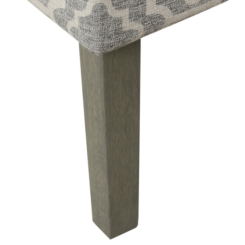Adona Accent Chair, Ash Gray 100% Cotton