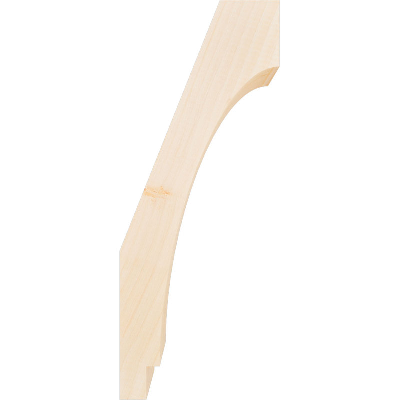 Attelle impériale du genou, Sapin de Douglas, Lisse, H 20 po x l 3,5 po x P 8 po