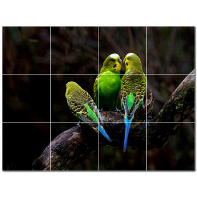 4.25'' x 4.25'' Satin Ceramic Decorative Mural