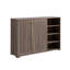 Armoire de rangement à 4 niveaux pour porte d'entrée, armoire à chaussures en bois à double porte, taupe