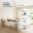  60-inch Modern Ceiling Fan with Light, 3 Solid Wood Blades, DC Motor, 6 Speeds, Downrod Mount for Bedroom, Living Room-2120946953