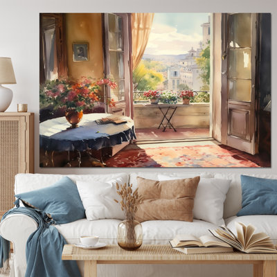 Beautiful View In To Rome Italy - Landscape Italy Canvas Prints