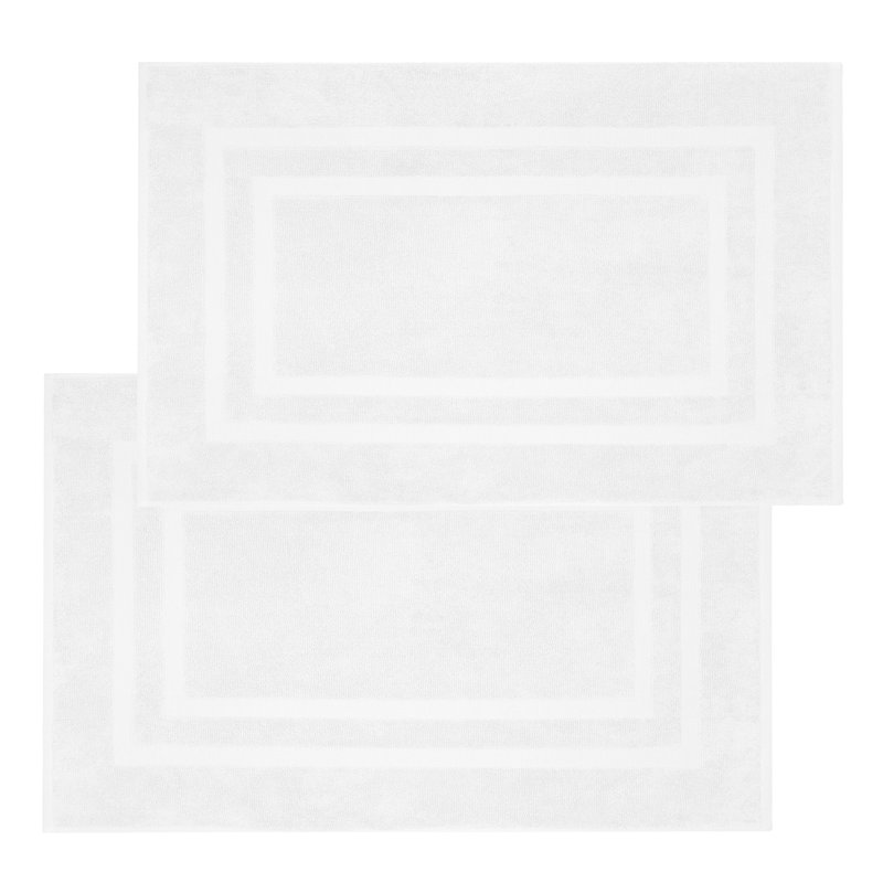 Joktan Terrycloth Bath Mat, White