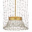 Mademoiselle 3 - Light Wrought Iron LED Chandelier