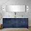 Ensemble de miroir de meuble-lavabo double en métal l 80 po x P 20 po Lafarre-97832517-113114005