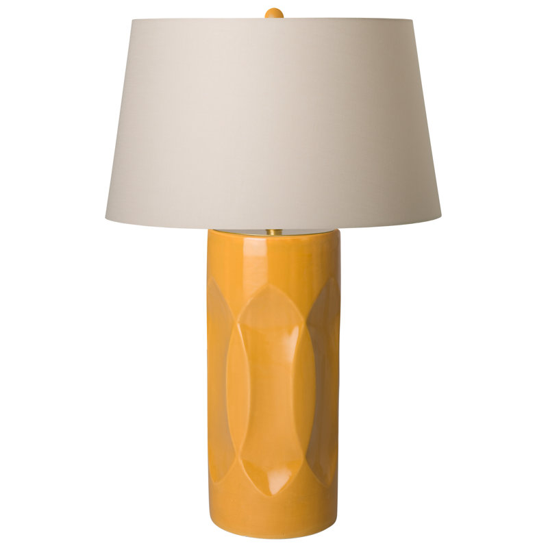 Lampe de table 34 po Arnd, Caramel écossais, Beige