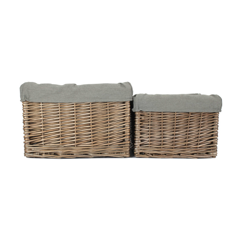 Fleur De Lis Living Wicker Decorative Basket