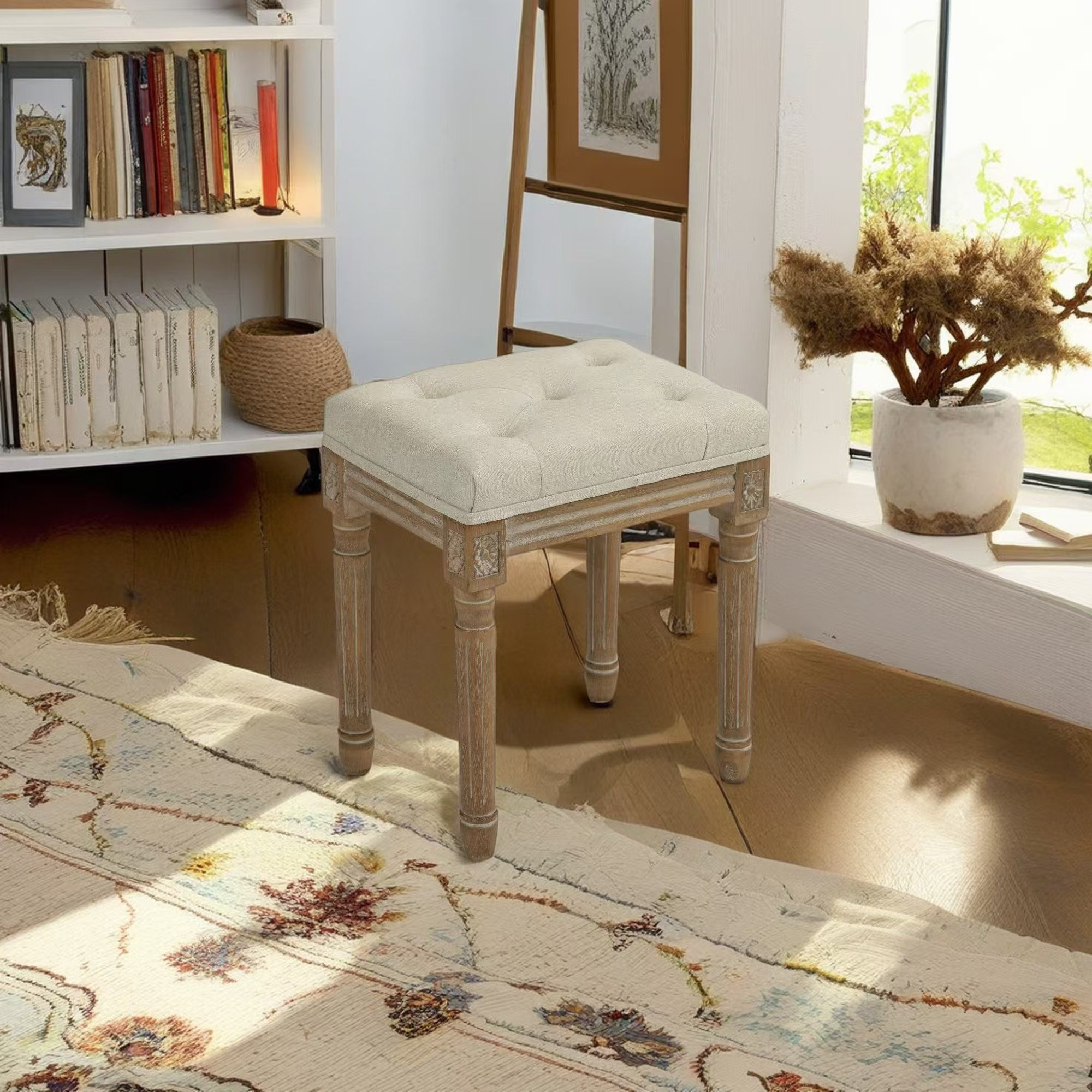 Ottoman Seat Makeup Bench Seat Upholstered You'll Love Modern