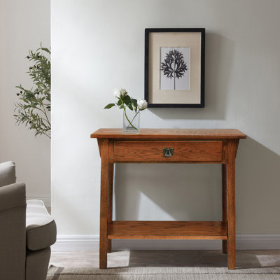 Mission Solid Wood Console Hall Stand