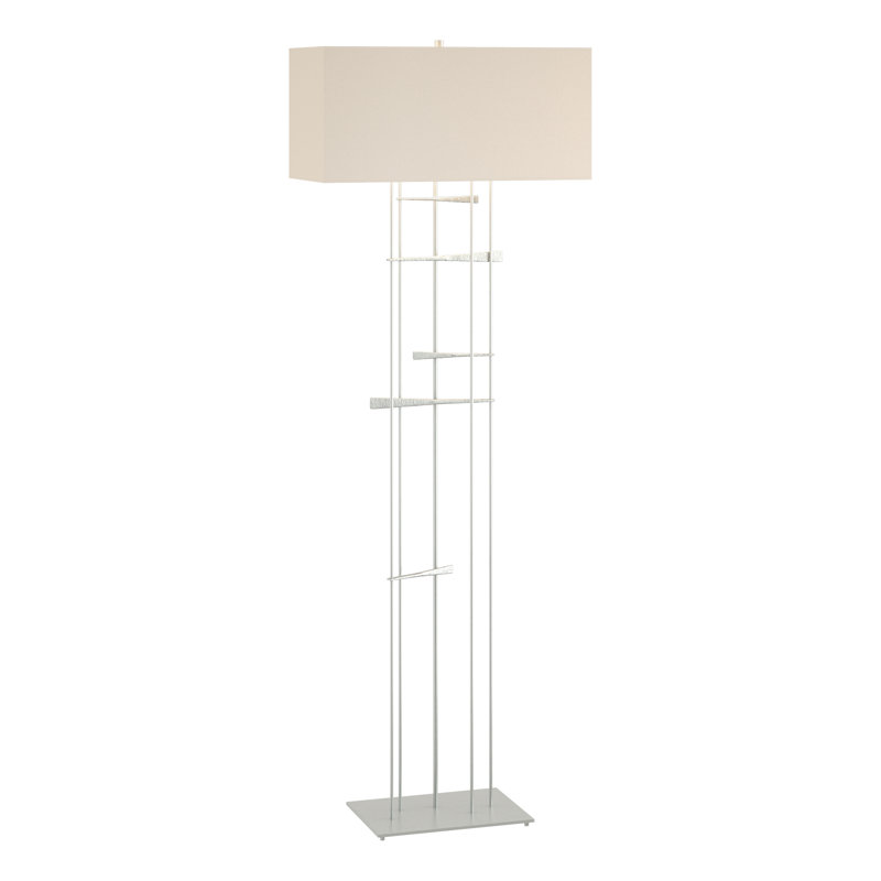 Cavaletti 65" Floor Lamp, Flax, Vintage Platinum