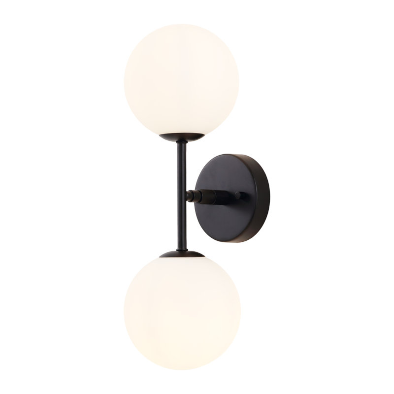 Jaina 2 - Light Armed Sconce, Black