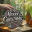 Panneau de vitrail Merry Christmas-66471889