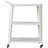 3-Tiered Metal Frame, Industrial Dining Cart With Swivel Wheels-483194272