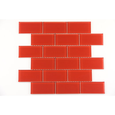 Torch Song 2'' W x 4'' L Glass Tile Mosaic Sheet