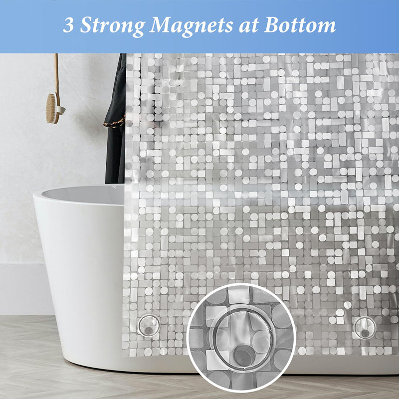 Shower Curtain, Geometric, 180cm H x 200cm W