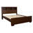 Copper Cappuccino Eastern King LED Storage Bookcase Bed