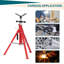 28-52 in Pipe Stand - Heavy Duty V-Head, Adjustable Construction, Folding & Portable Design-131380177